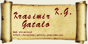 Krasimir Gatalo vizit kartica